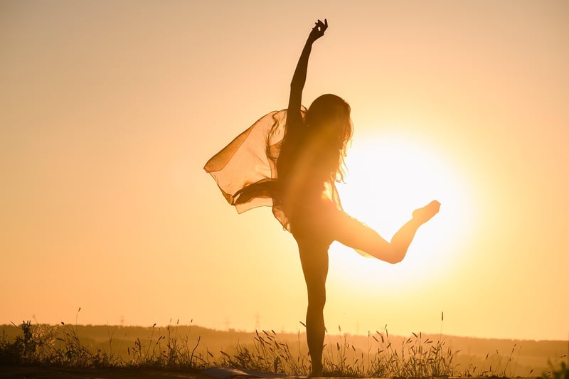 Yoga Woman Sunset